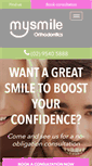 Mobile Screenshot of mysmileorthodontics.com.au